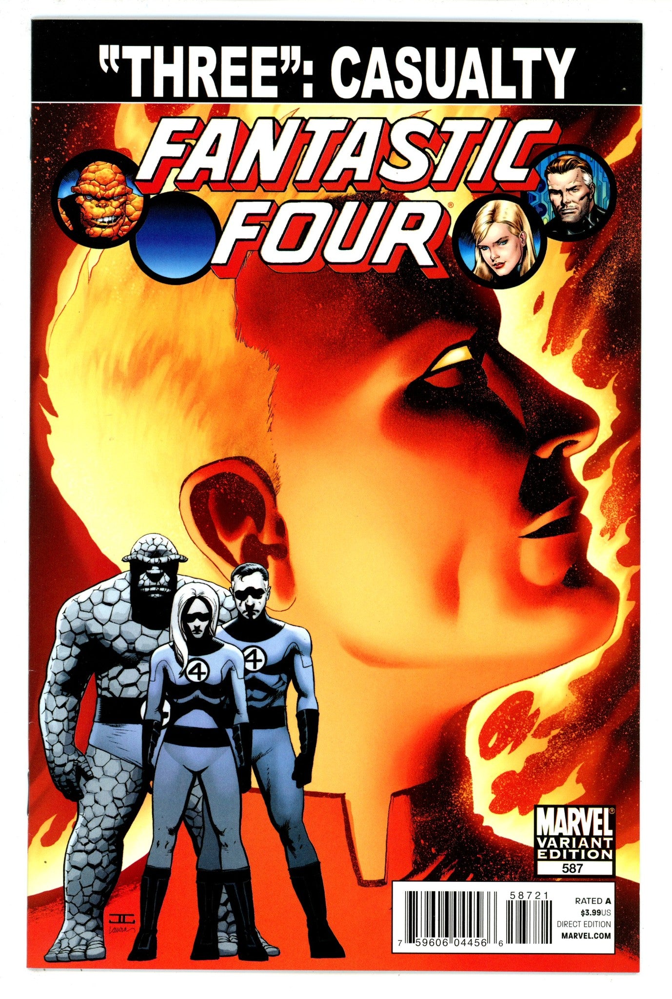 Fantastic Four Vol 3 587 High Grade (2011) Cassaday Incentive Variant 