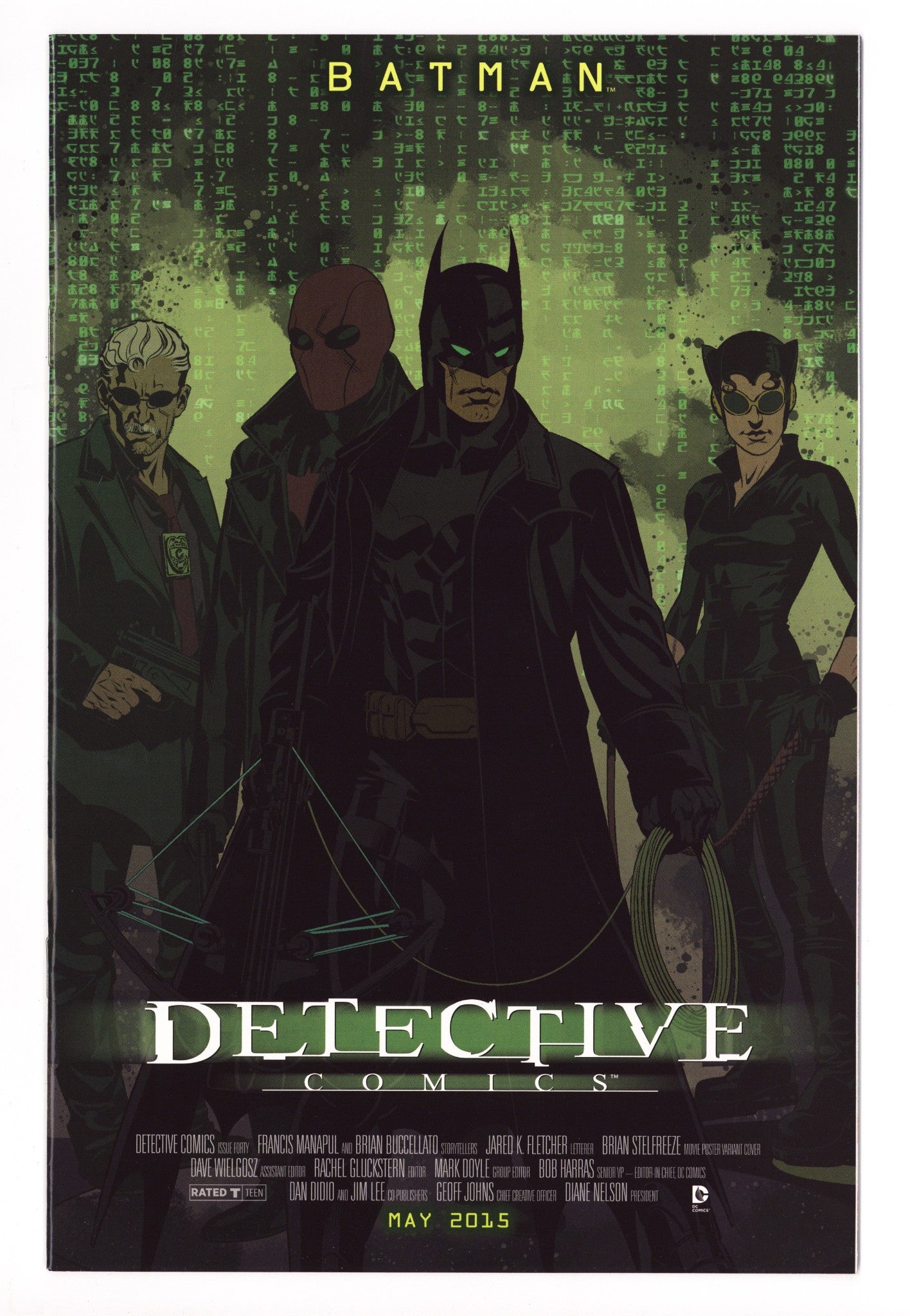 Detective Comics Vol 2 40 High Grade (2015) Stelfreeze Movie Poster Variant 