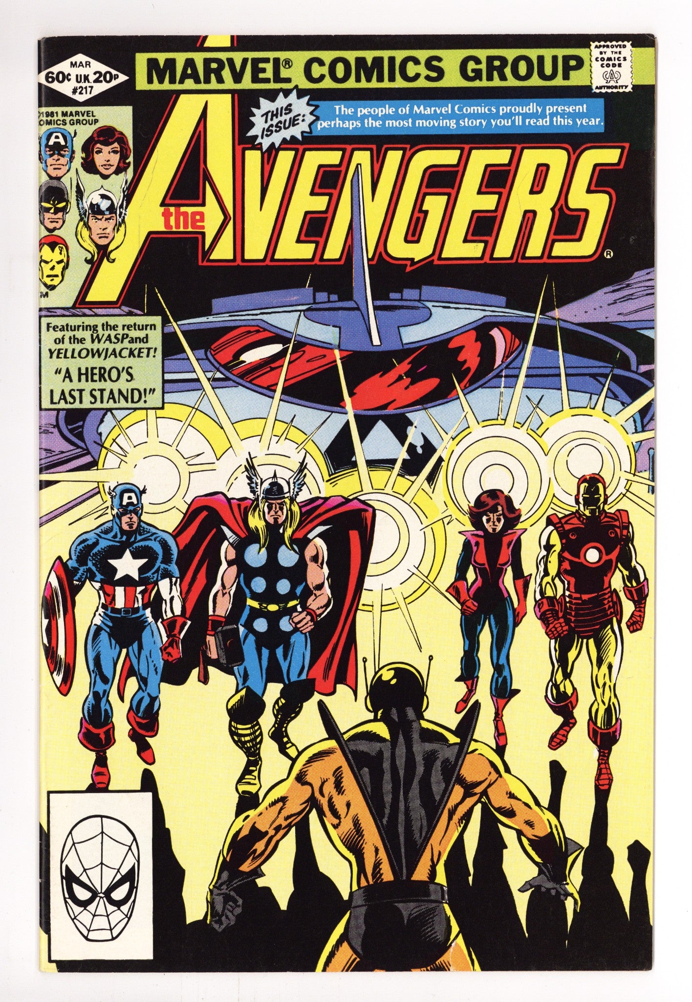 The Avengers Vol 1 217 High Grade (1982) 