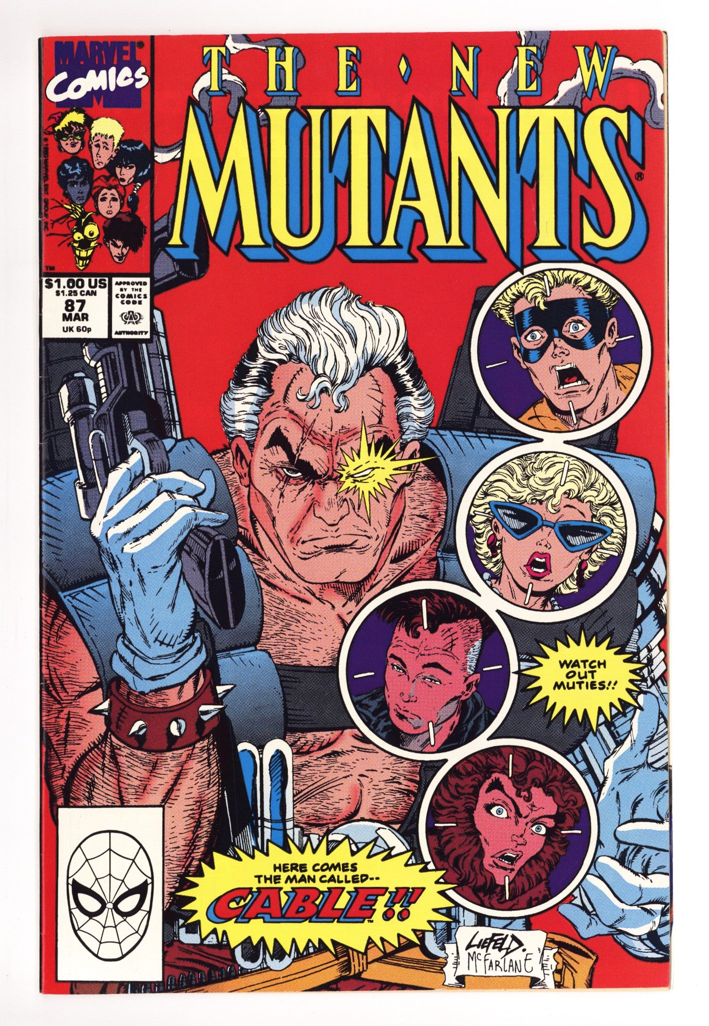 The New Mutants Vol 1 87 FN/VF (7.0) (1990) 