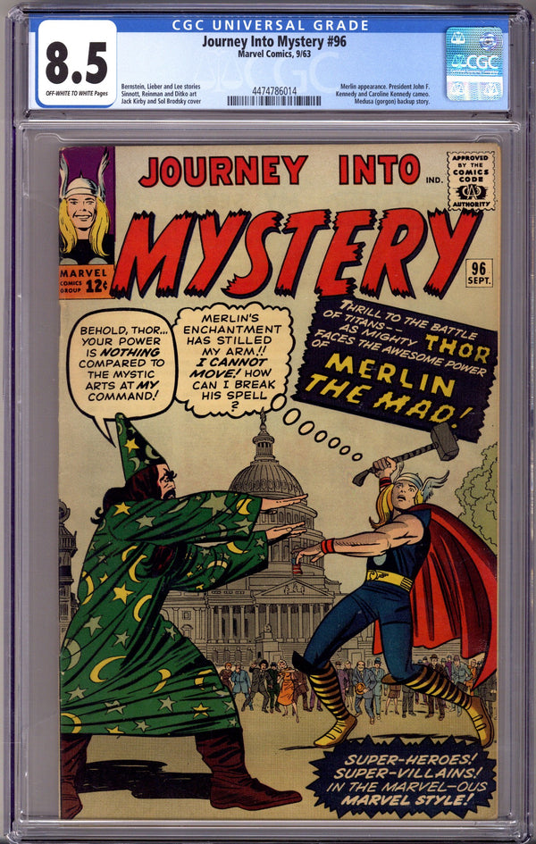 Journey into Mystery Vol 1 96 CGC 8.5 (VF+) (1963)