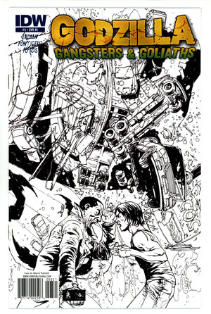 Godzilla: Gangsters and Goliaths 3 Ponticelli B&W Incentive Variant VF/NM (2011)