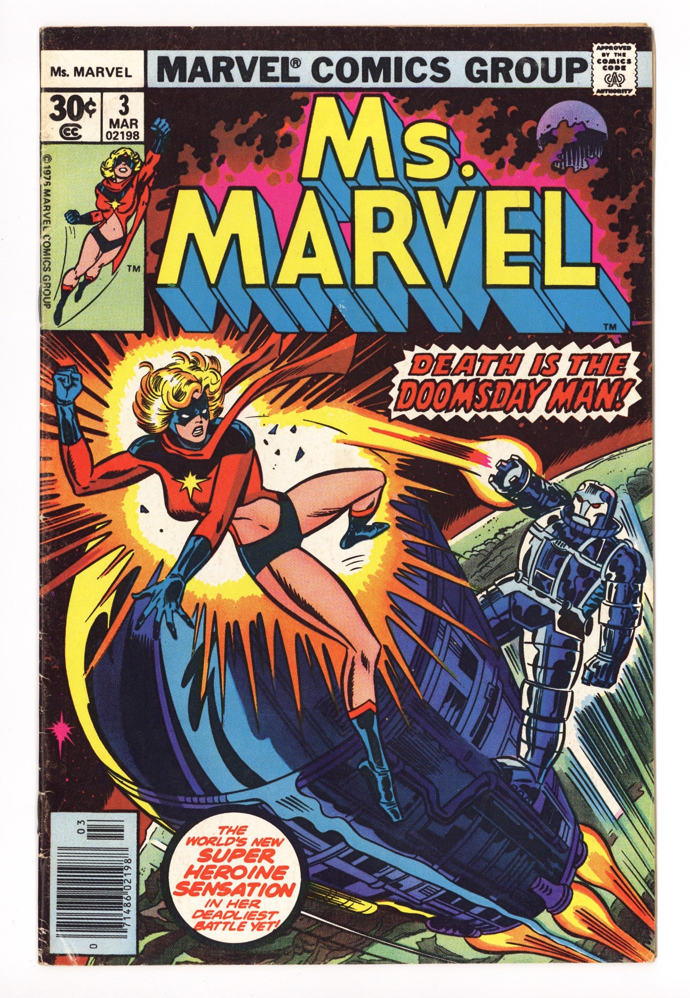 Ms. Marvel Vol 1 3 VG (4.0) (1977) 