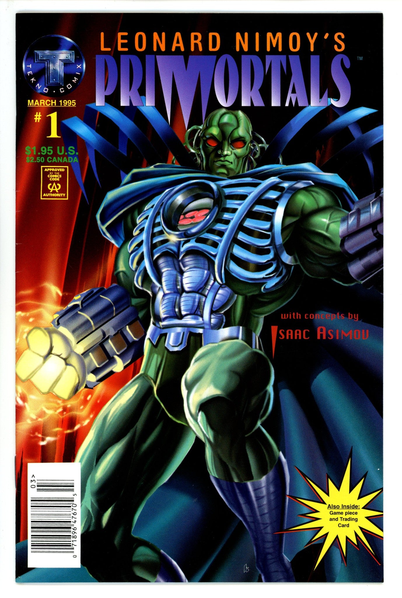 Leonard Nimoy's Primortals Vol 1 1 Newsstand (1995)