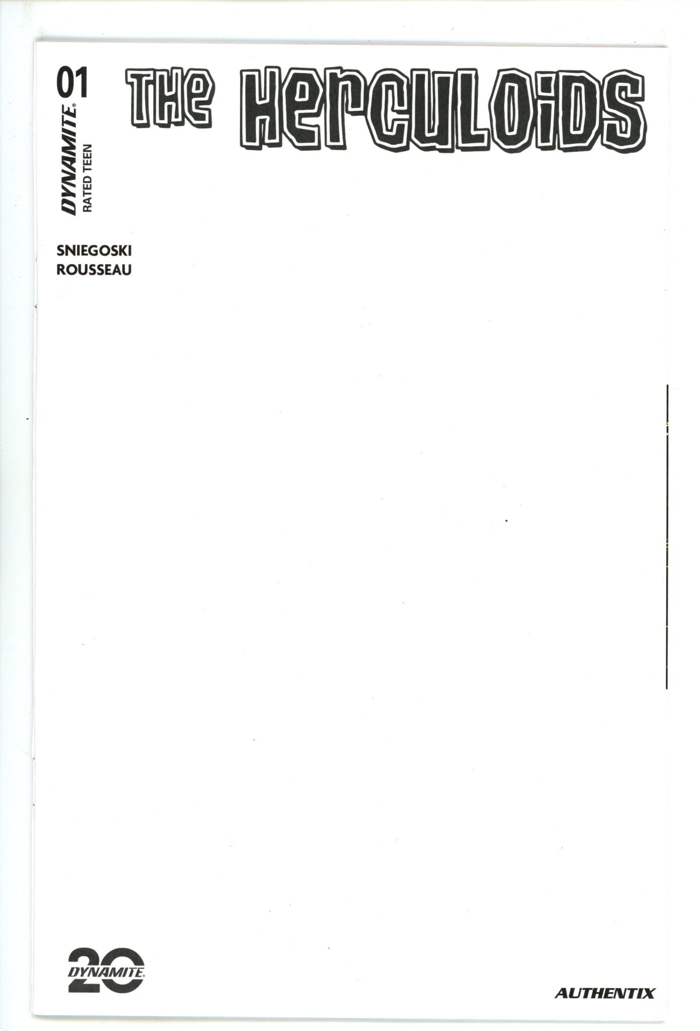 Herculoids 1 Blank Variant (2025)