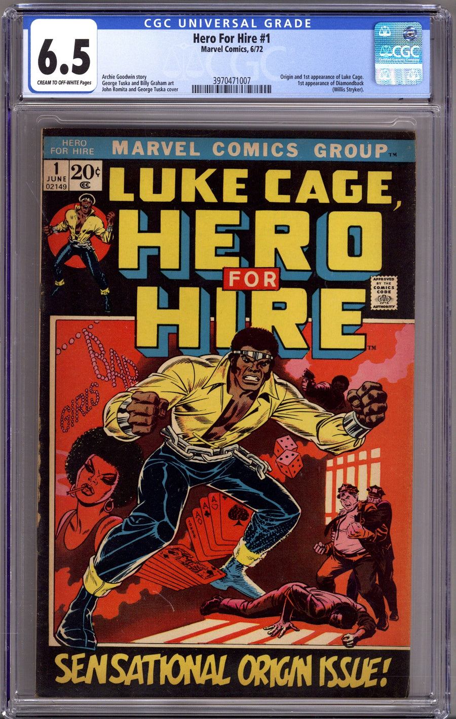 Hero for Hire 1 CGC 6.5 (FN+) (1972) 