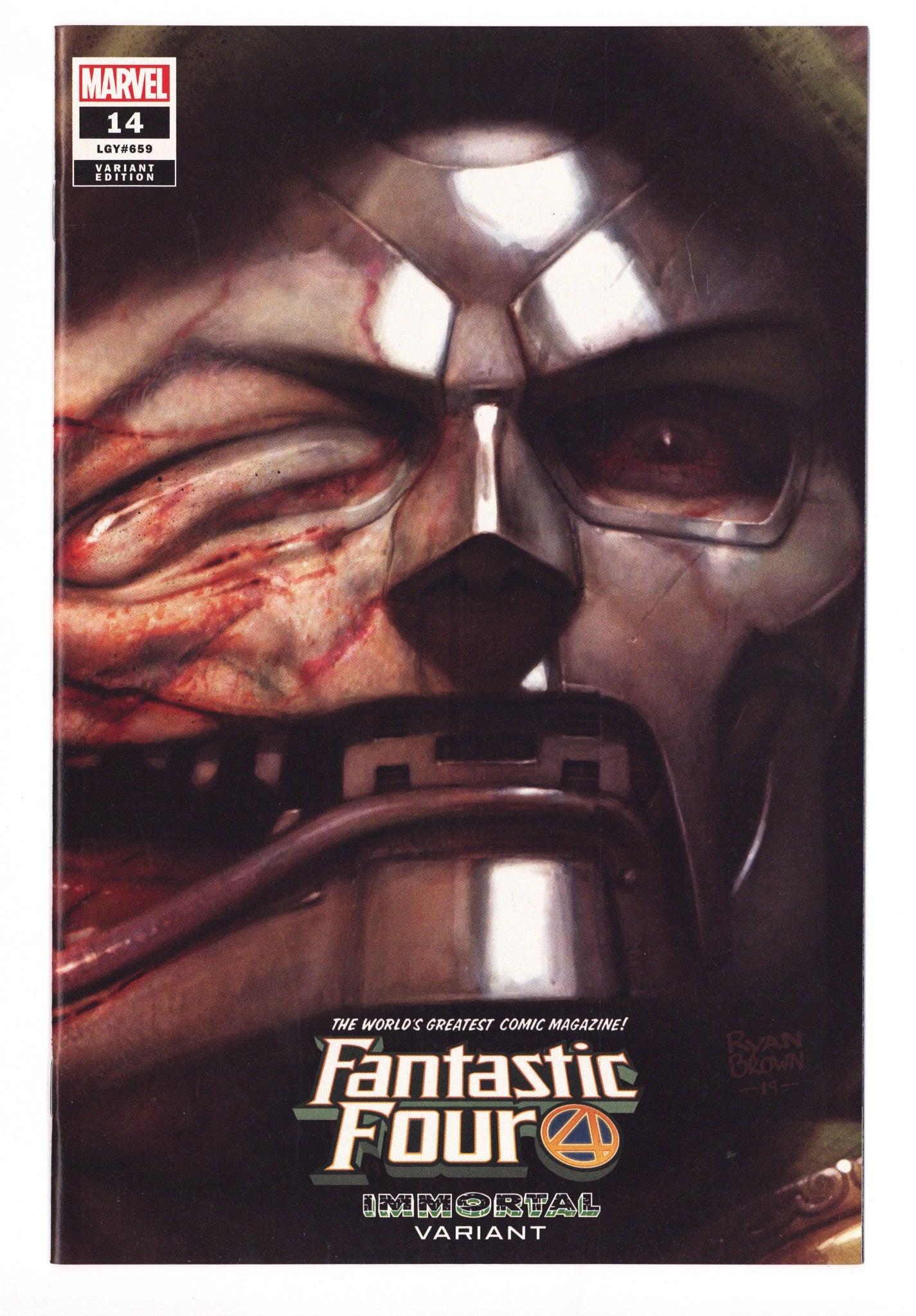 Fantastic Four Vol 6 14 (659) High Grade (2019) Brown Variant 