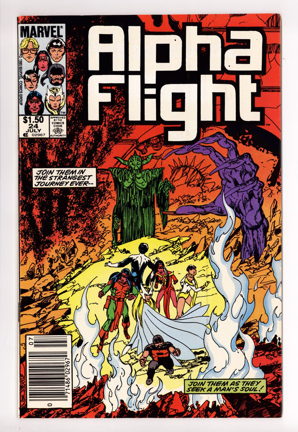 Alpha Flight Vol 1 24  VF/NM (9.0)   (1985)     Canadian Price Variant