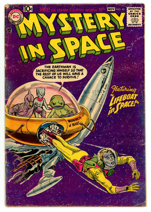 Mystery in Space Vol 1 40  GD/VG (3.0)   (1957)        