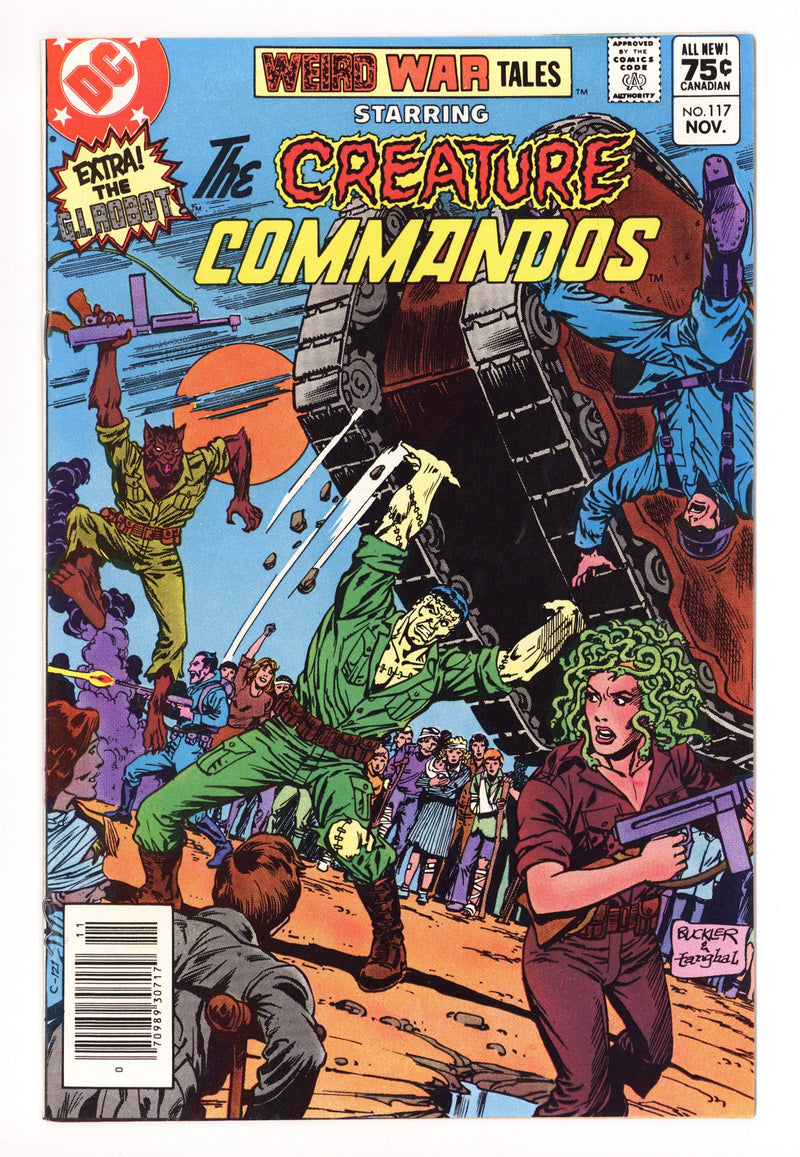Weird War Tales Vol 1 117 FN (6.0) (1982) Canadian Price Variant 