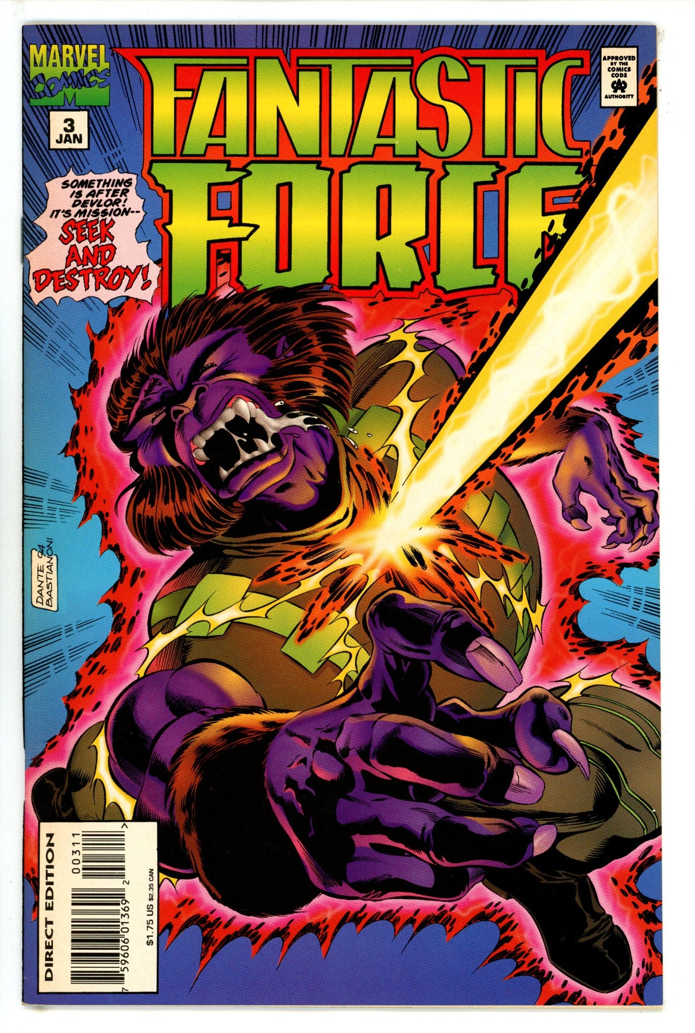 Fantastic Force Vol 1 3 (1995)