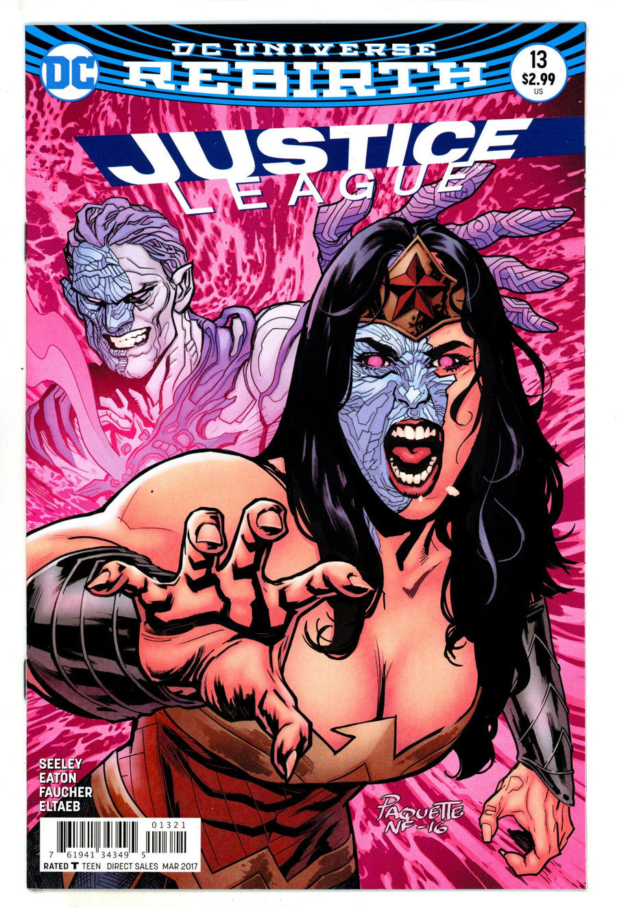 Justice League Vol 2 13 High Grade (2017) Paquette Variant 