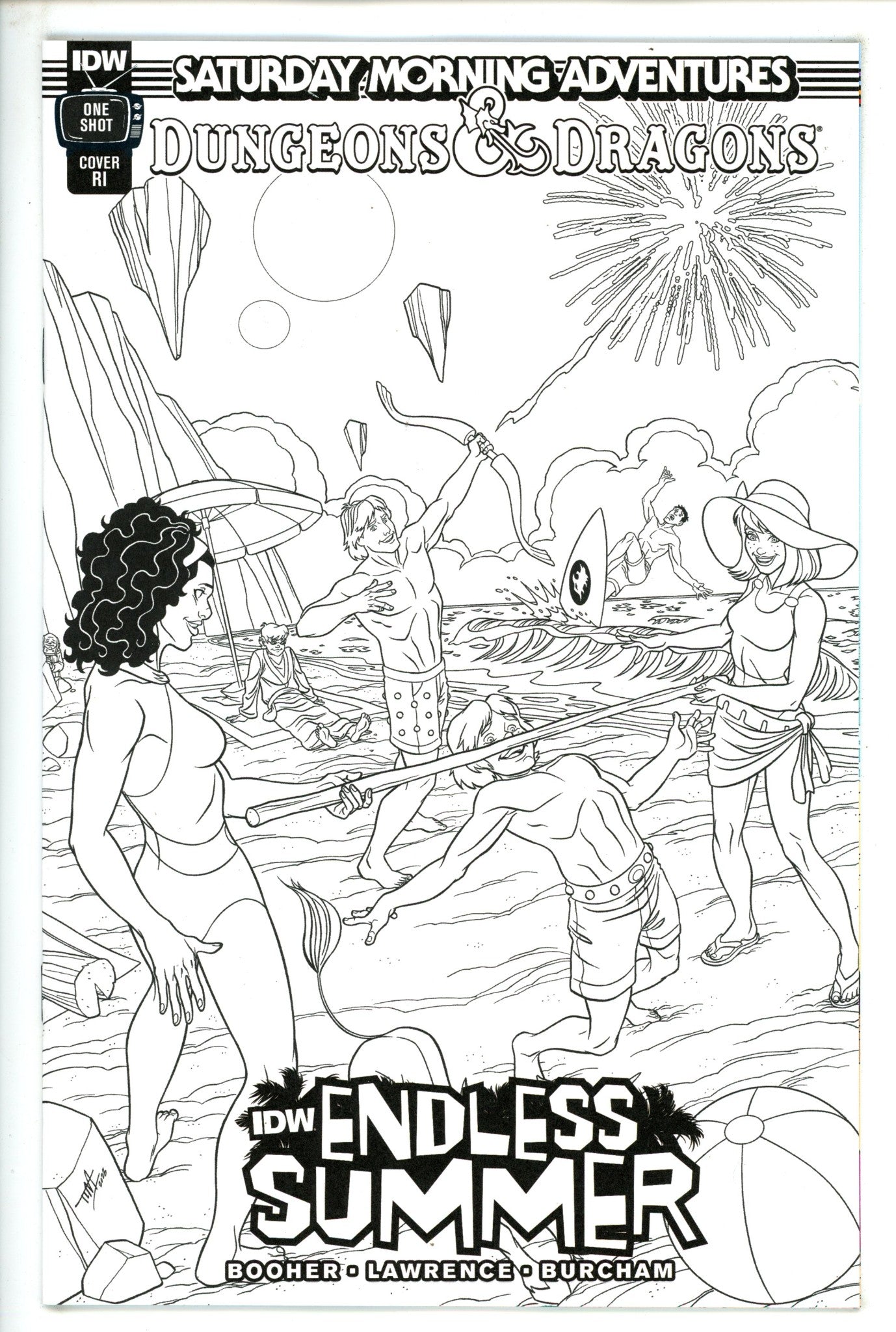 IDW Endless Summer Dungeons & Dragons Saturday Morning Adventures 1 Incentive Variant NM+ (2023)