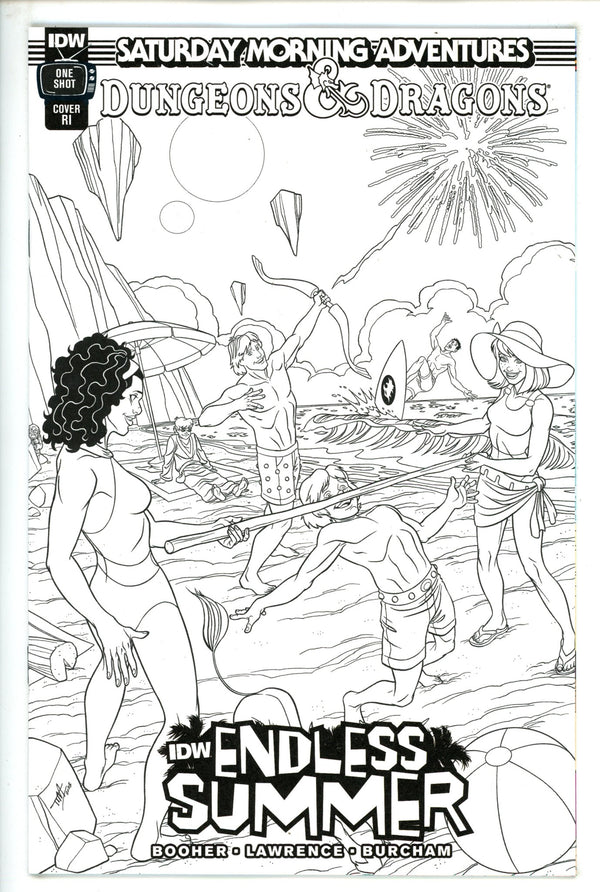 IDW Endless Summer Dungeons & Dragons Saturday Morning Adventures 1 Incentive Variant NM+ (2023)