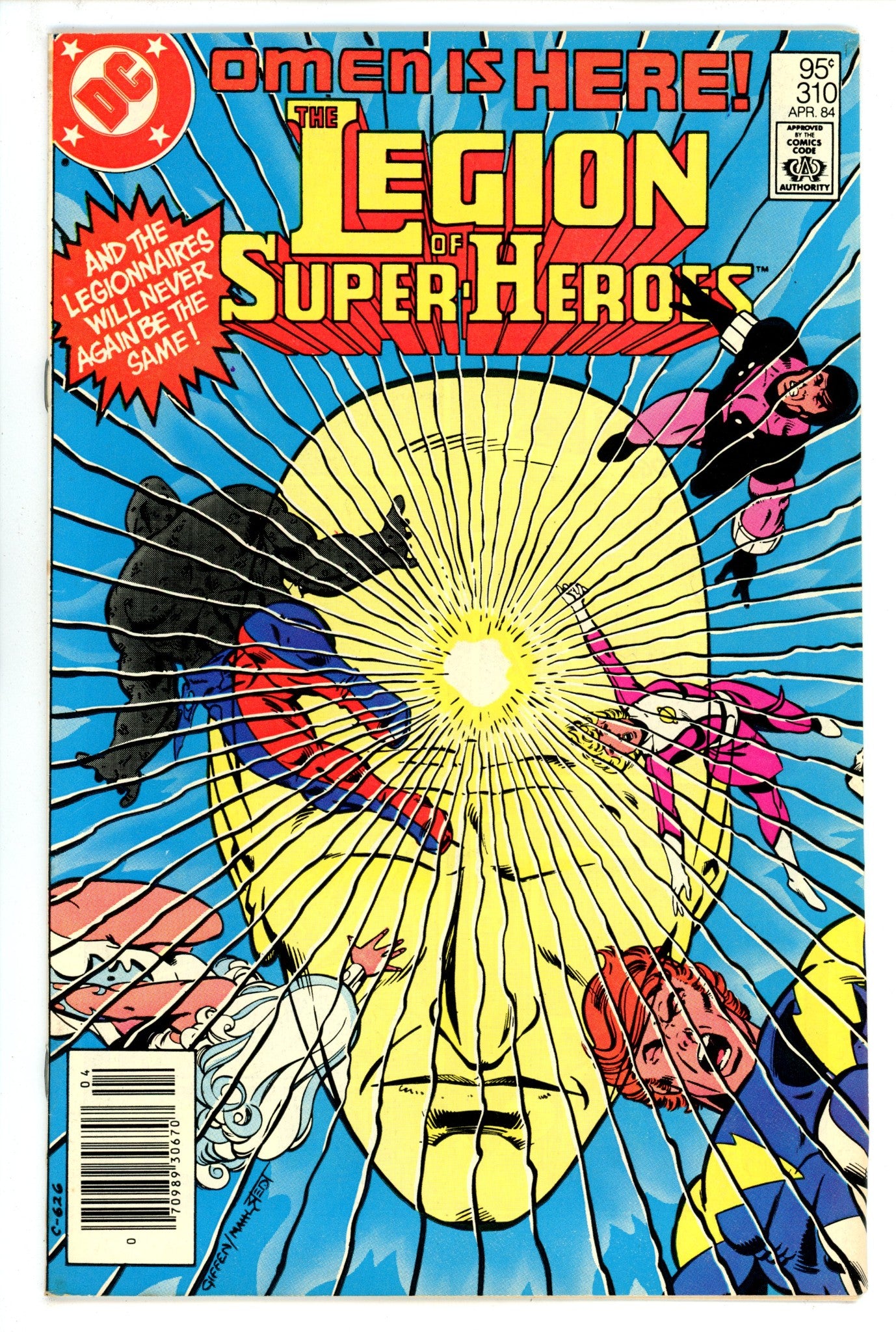 The Legion of Super-Heroes Vol 2 310 FN (6.0) (1984) Canadian Price Variant 