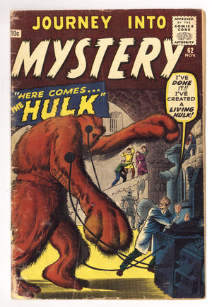 Journey into Mystery Vol 1 62 GD+ (2.5) (1960)