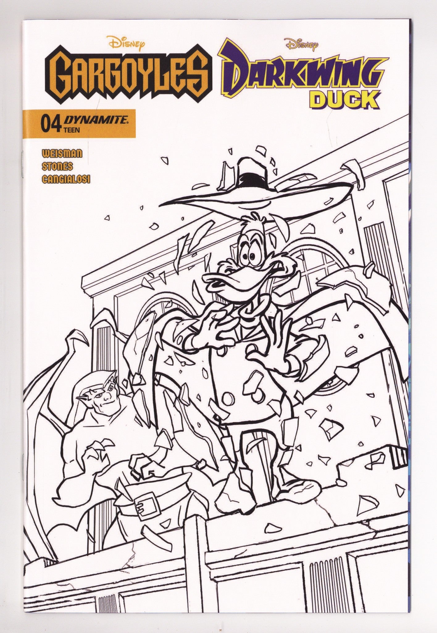 Gargoyles Darkwing Duck 4 Stones B&W Incentive (2026)