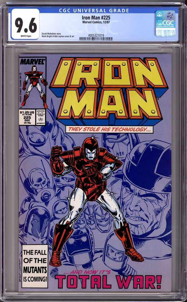 Iron Man Vol 1 225 CGC 9.6 (NM+) (1987)
