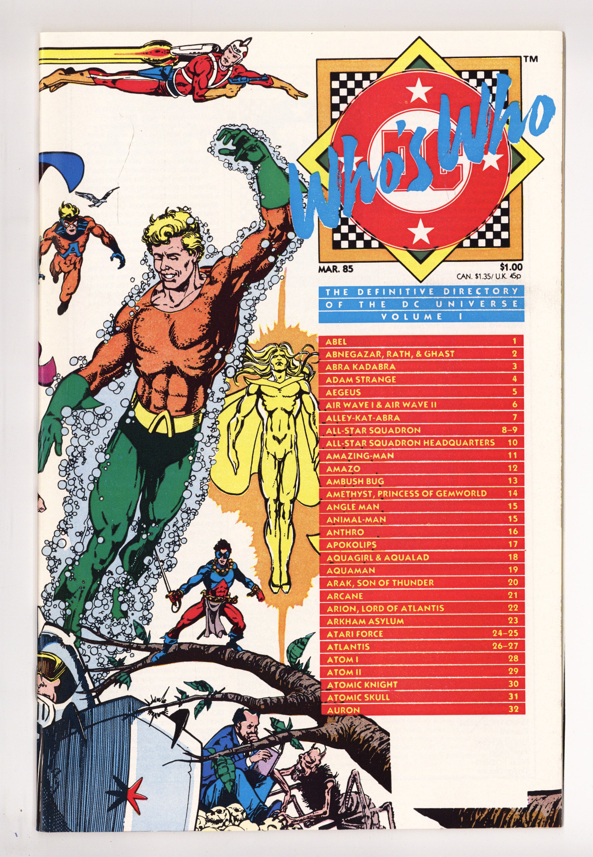 Who's Who: The Definitive Directory of the DC Universe 1 High Grade (1985) 