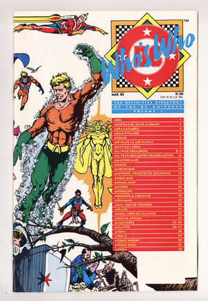 Who's Who: The Definitive Directory of the DC Universe 1 High Grade (1985)