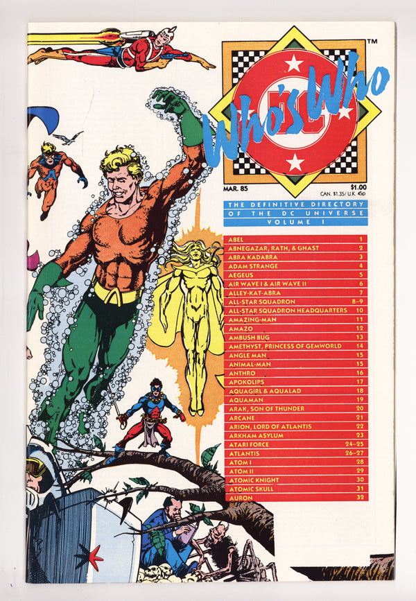 Who's Who: The Definitive Directory of the DC Universe 1 High Grade (1985)