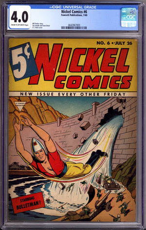 Nickel Comics 6 CGC 4.0 (VG) (1940)