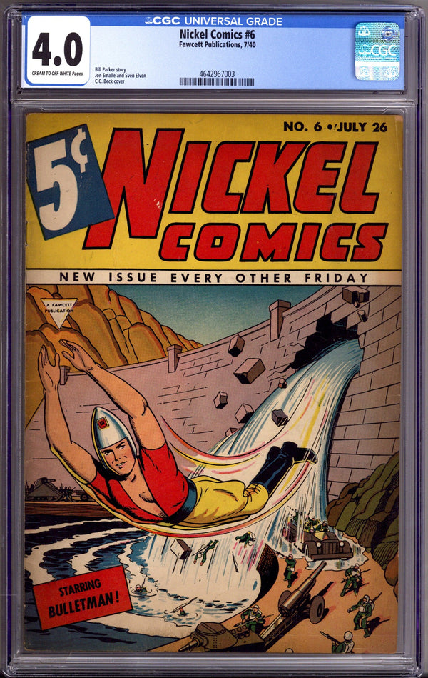 Nickel Comics 6 CGC 4.0 (VG) (1940)