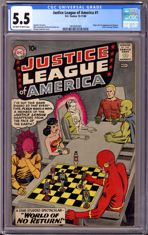 Justice League of America Vol 1 1 CGC 5.5 (FN-) (1960)