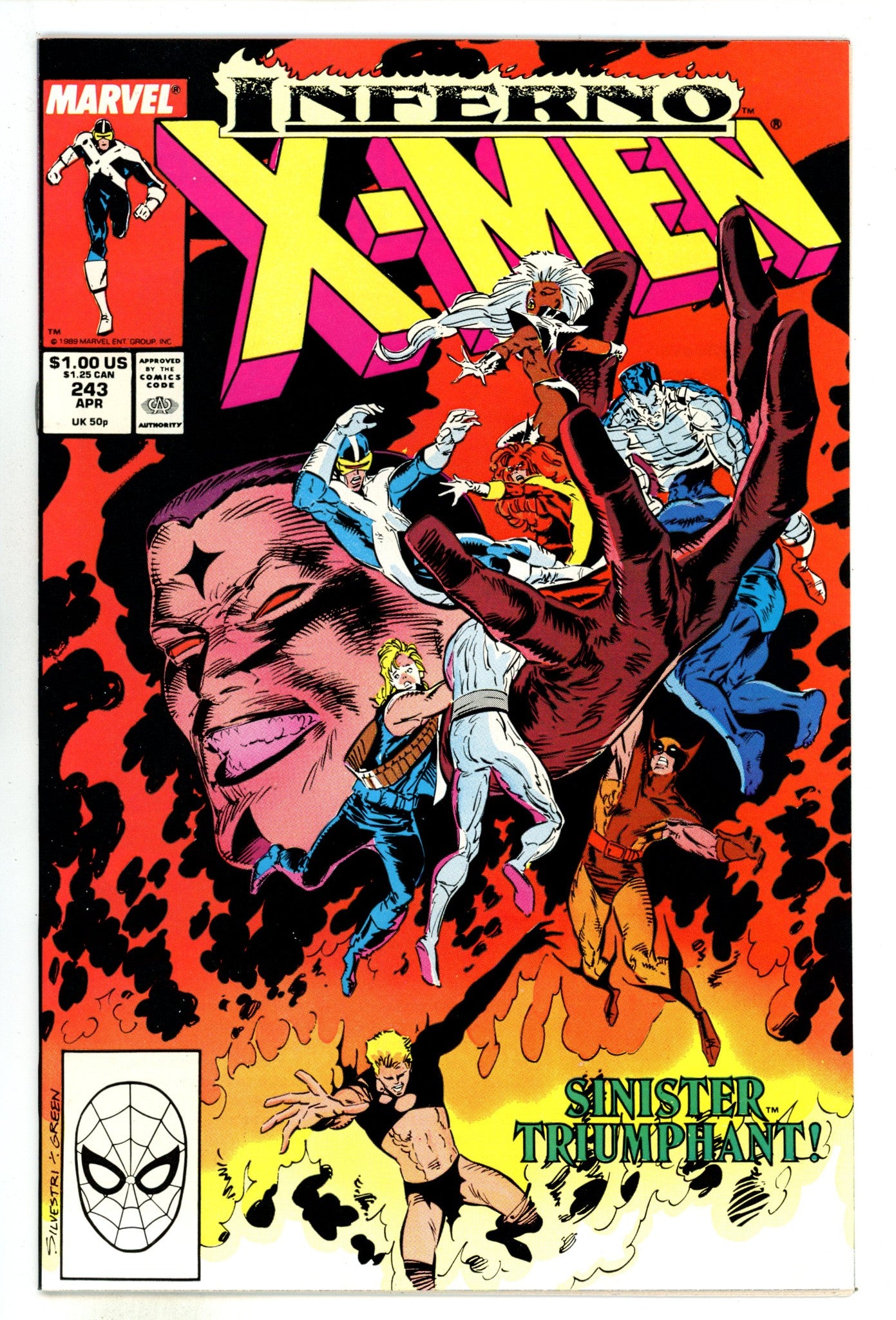 The Uncanny X-Men Vol 1 243 NM- (9.2) (1989) 