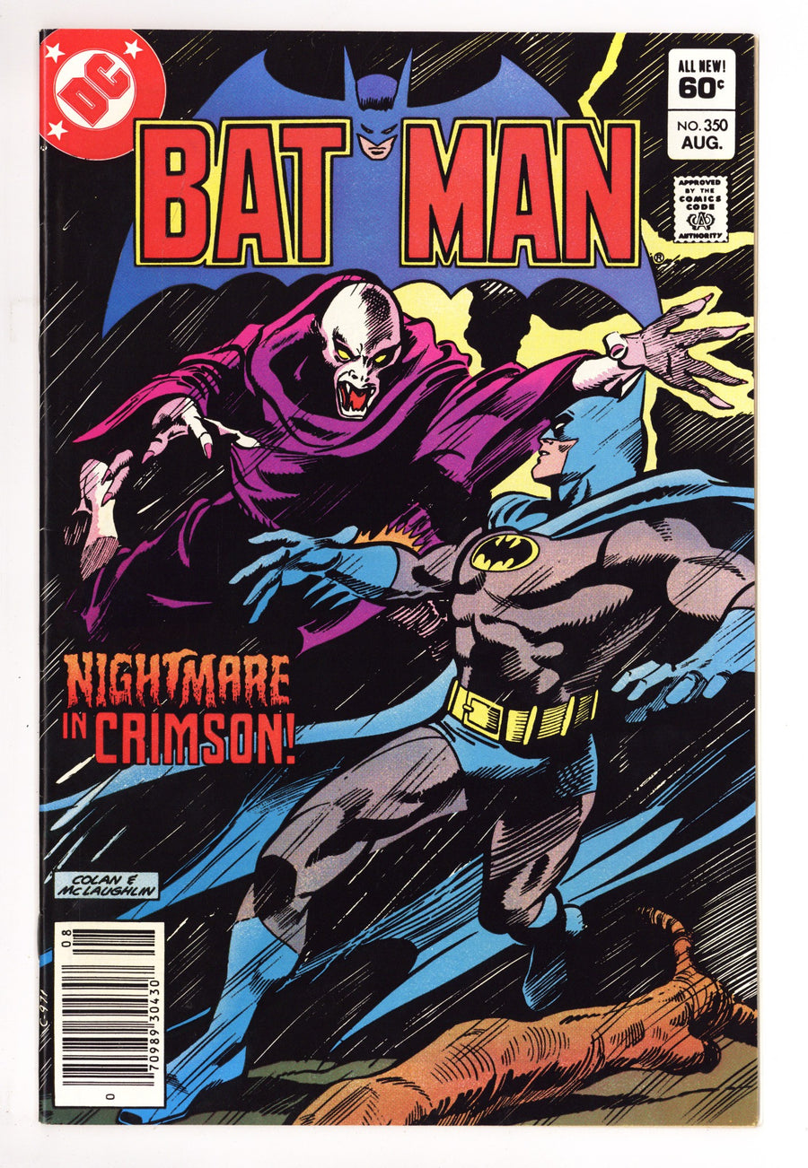 Batman Vol 1 350 VF/NM (9.0) (1982) Newsstand 