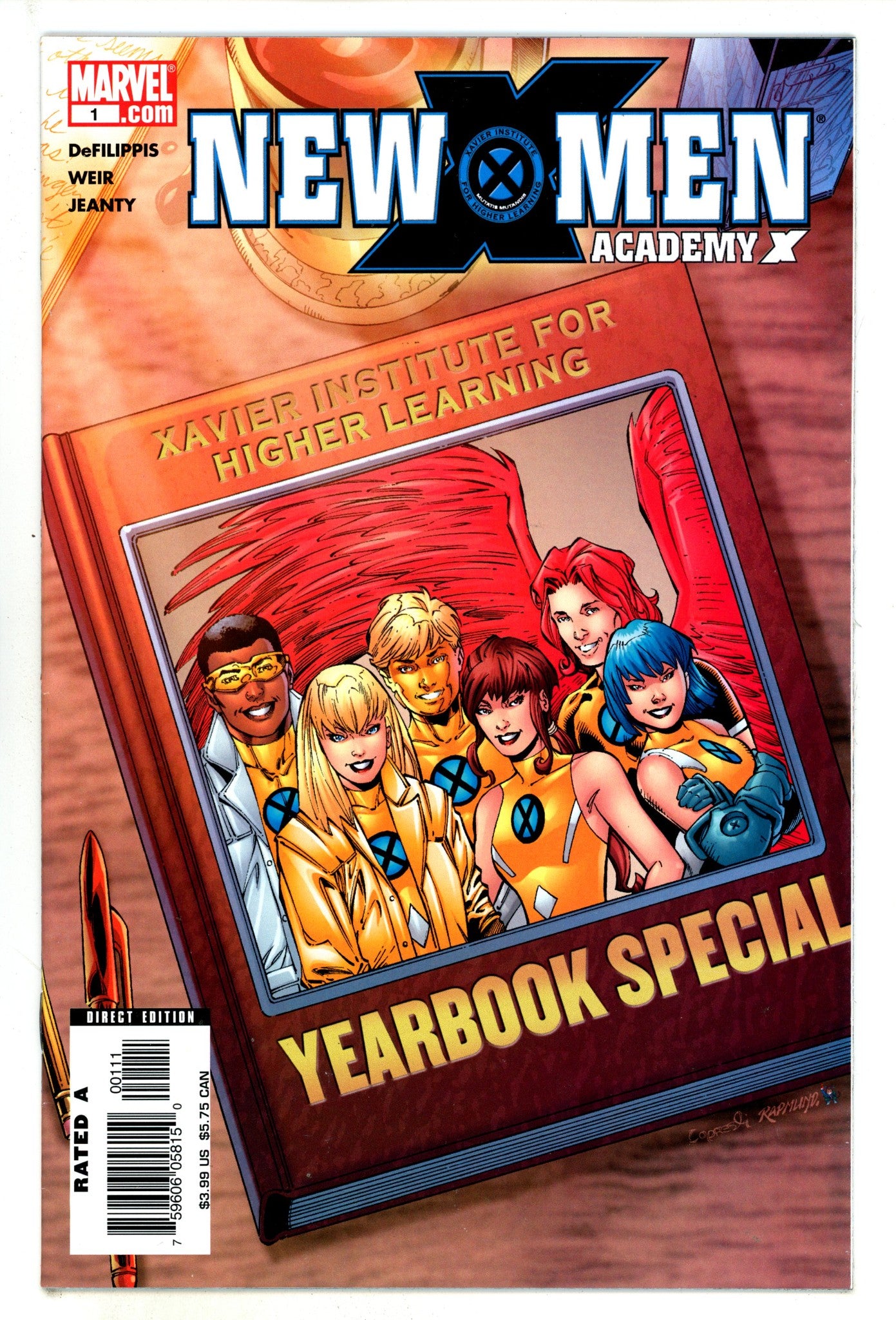 New X-Men: Academy X Yearbook 1 Mid Grade (2005) 