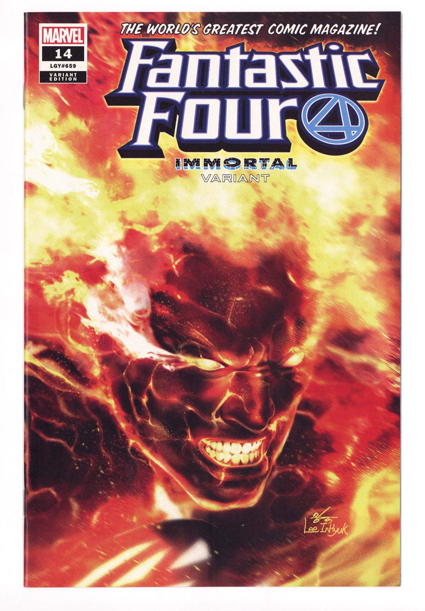 Fantastic Four Vol 6 14 (659) High Grade (2019) Lee Variant 