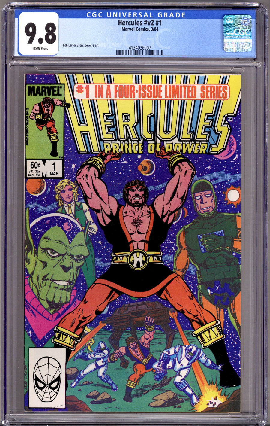Hercules Vol 2 1 CGC 9.8 (NM/M) (1984) 