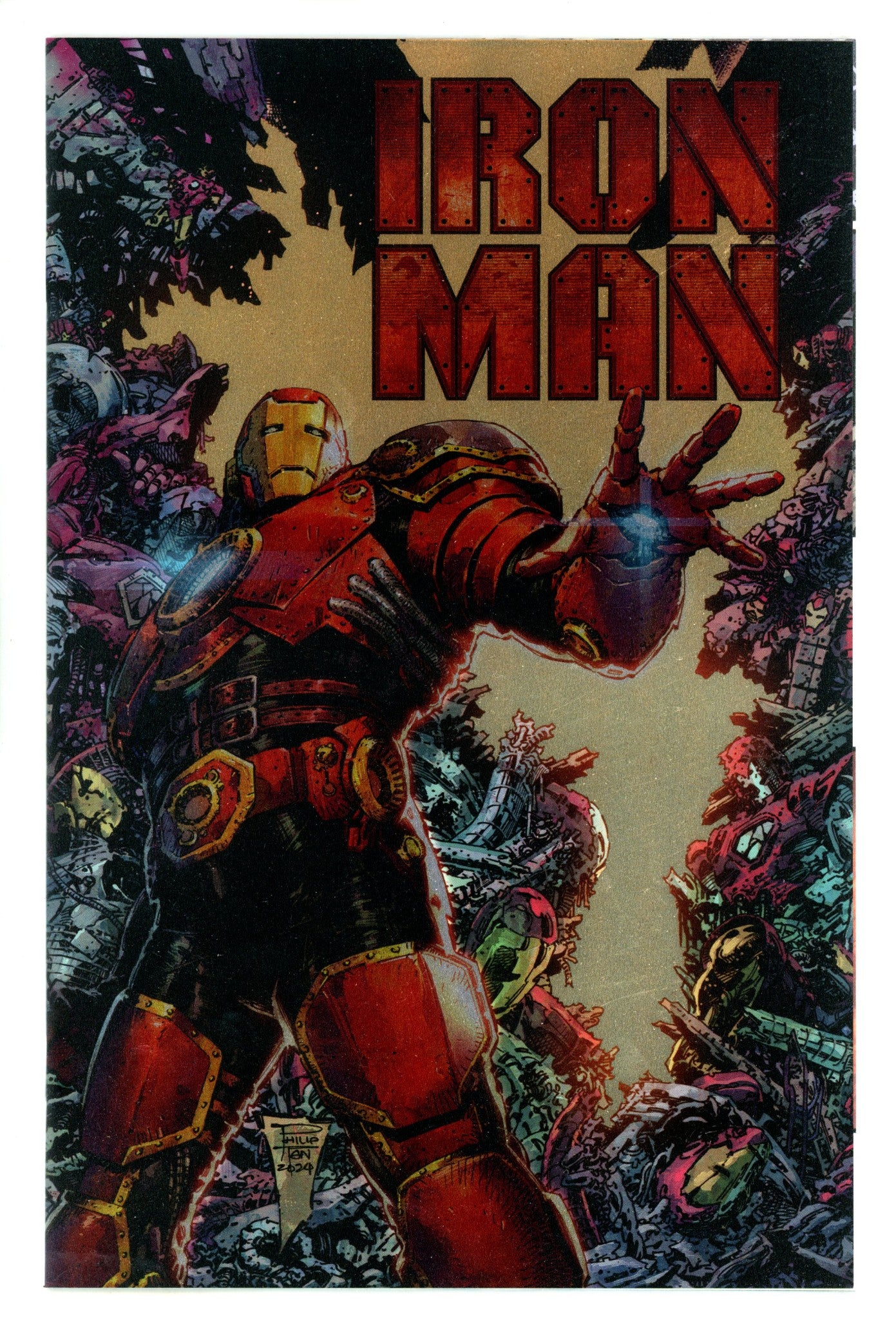 Iron Man Vol 7 1 Tan Foil Variant (2024)