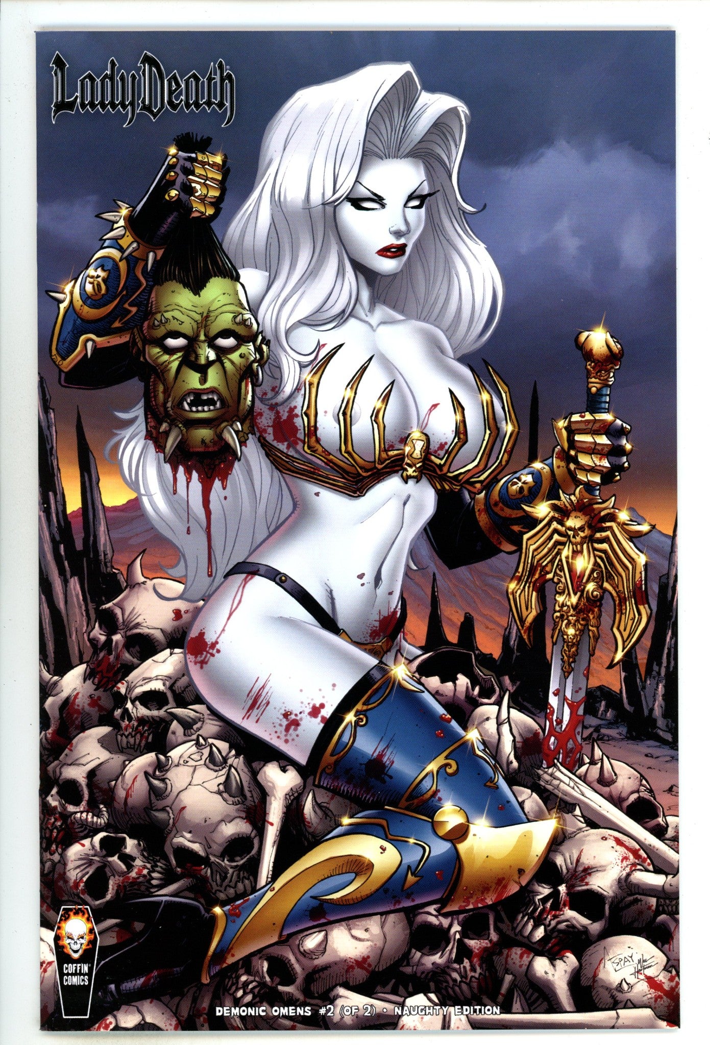 Lady Death Demonic Omens 2 Spay Risque Variant NM (2024)