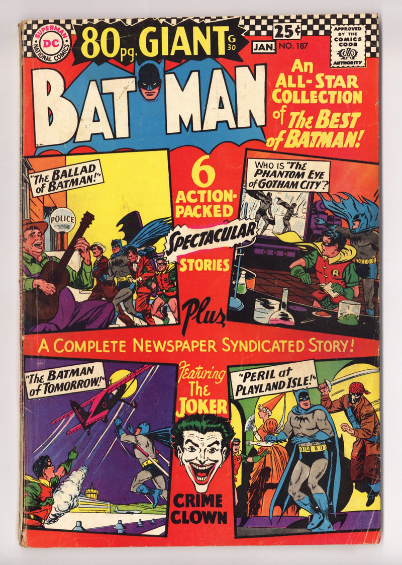 Batman Vol 1 187 GD/VG (3.0) (1966) 