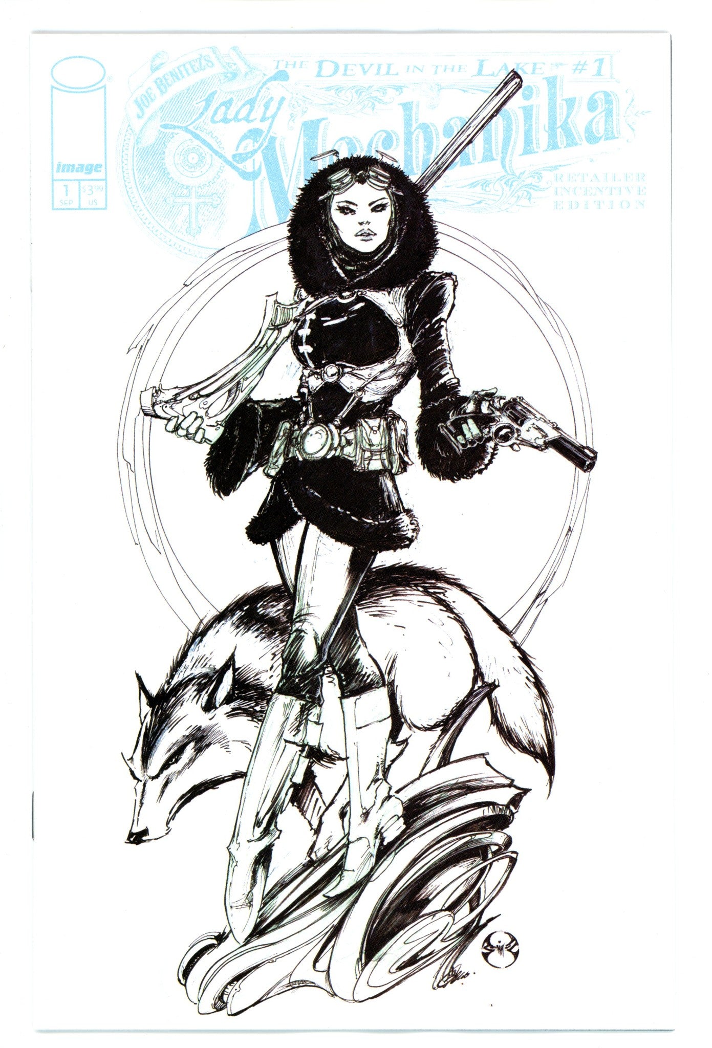 Lady Mechanika The Devil In The Lake 1 Benitez B&W Incentive Variant NM- (2024)