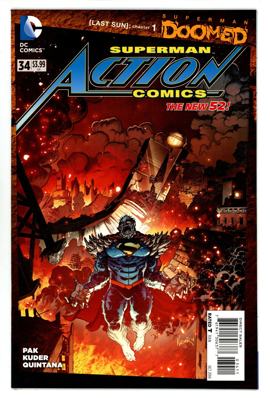 Action Comics Vol 2 34 High Grade (2014) 
