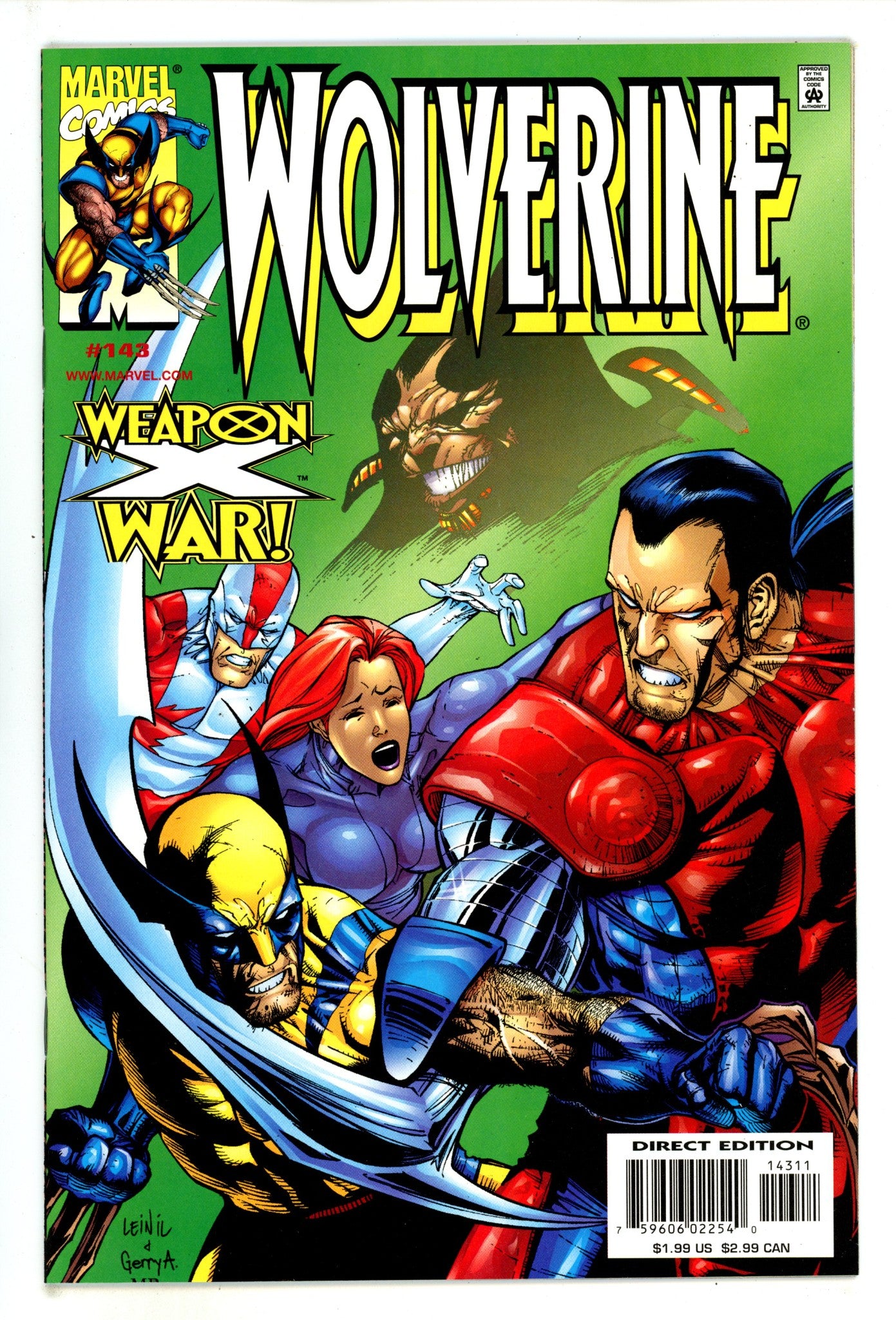 Wolverine Vol 2 143 High Grade (1999) 