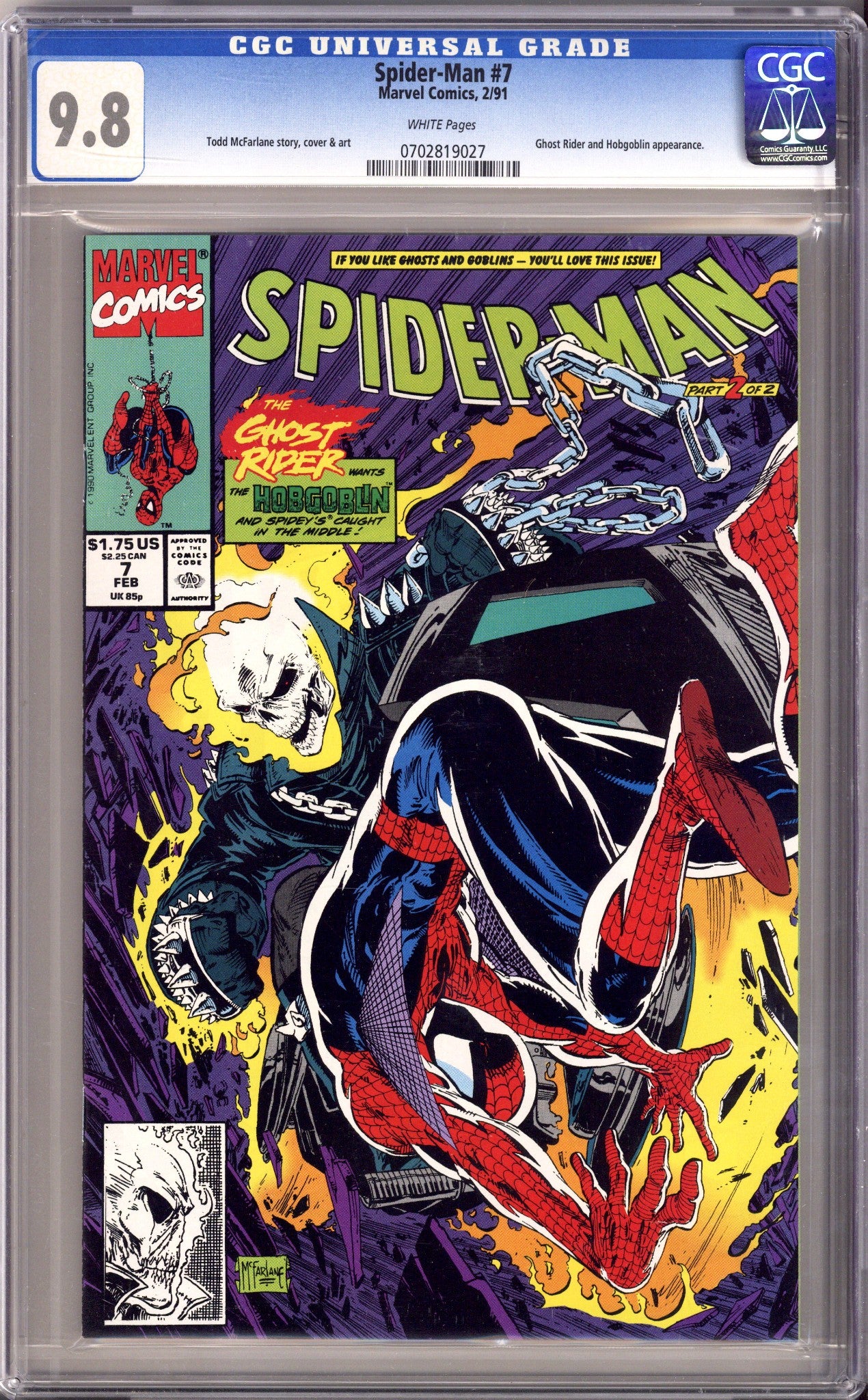 Spider-Man Vol 1 7 CGC 9.8 (NM/M) (1991) 