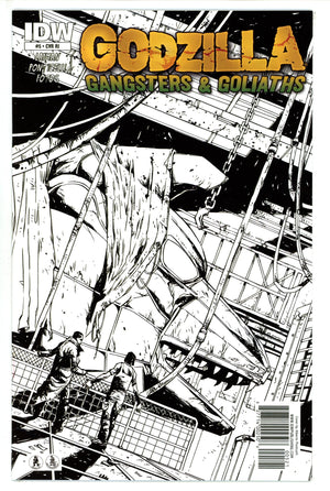 Godzilla: Gangsters and Goliaths 5 Ponticelli B&W Incentive Variant FN/VF (2011)