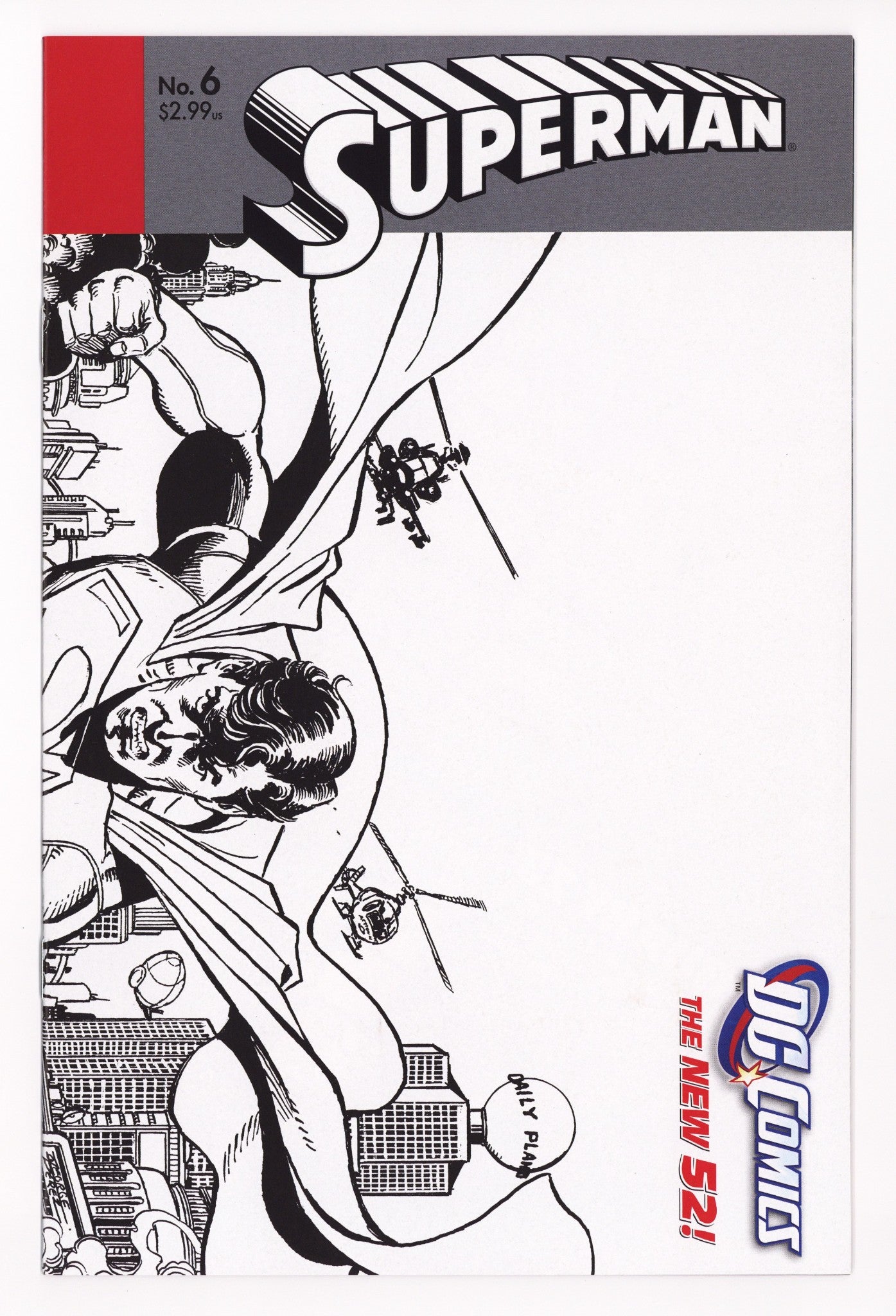 Superman Vol 3 6 High Grade (2012) Perez Sketch Incentive Variant 