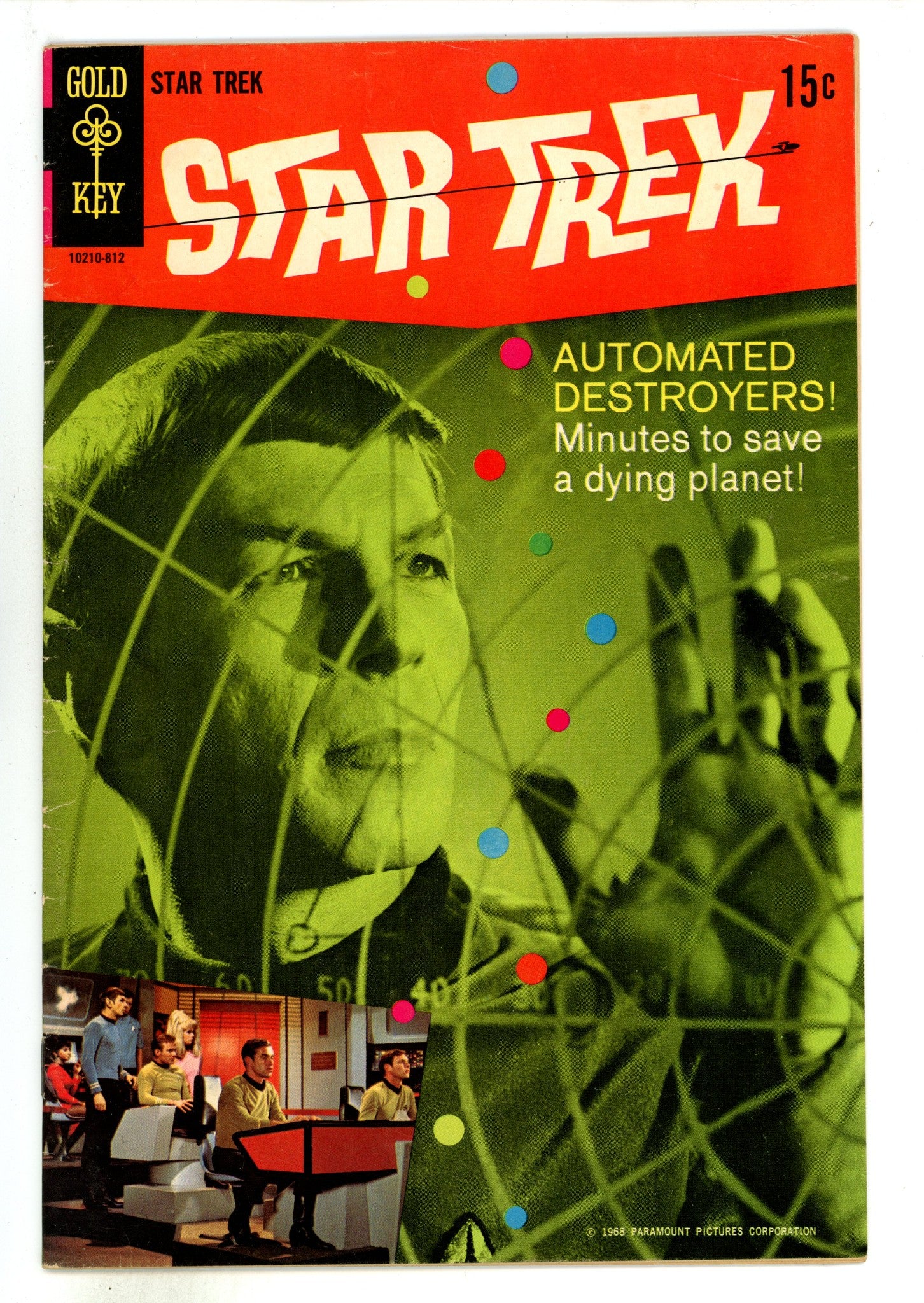 Star Trek 3 FN (6.0) Photo Back Cover Variant (1968) 