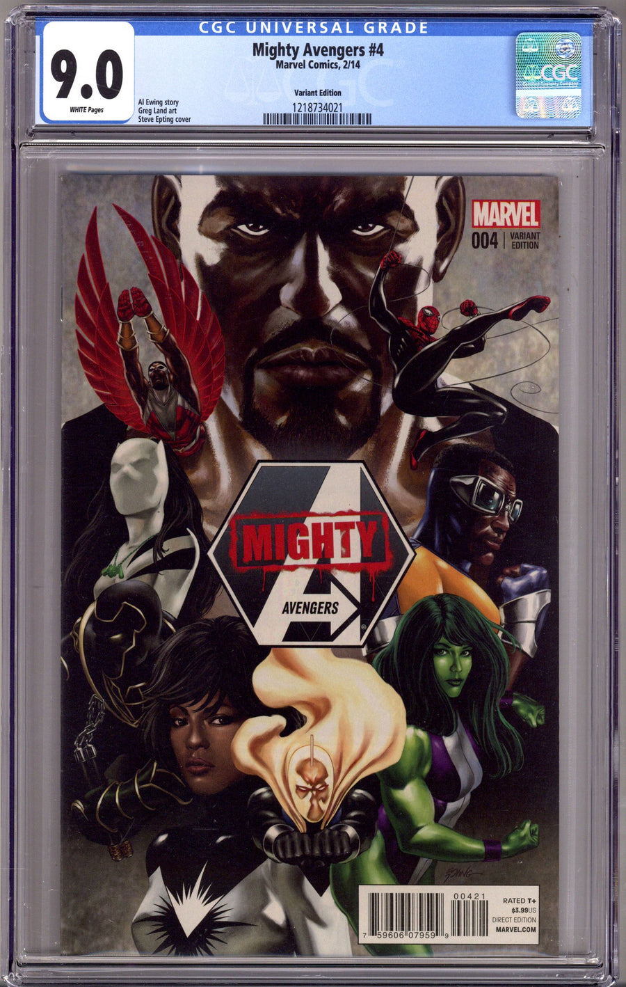 Mighty Avengers Vol 2 4 CGC 9.0 (VF/NM) (2014) Epting Variant 