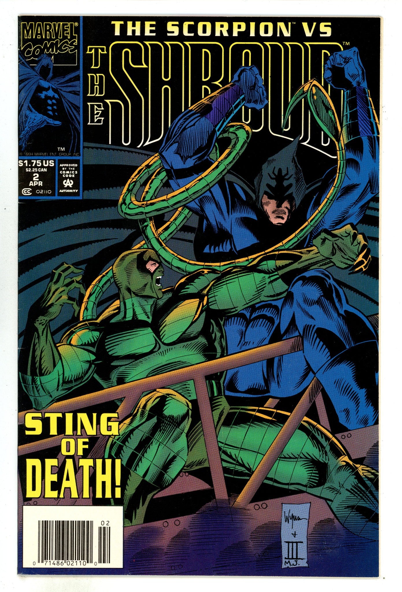 The Shroud 2 Mid Grade (1994) Newsstand 