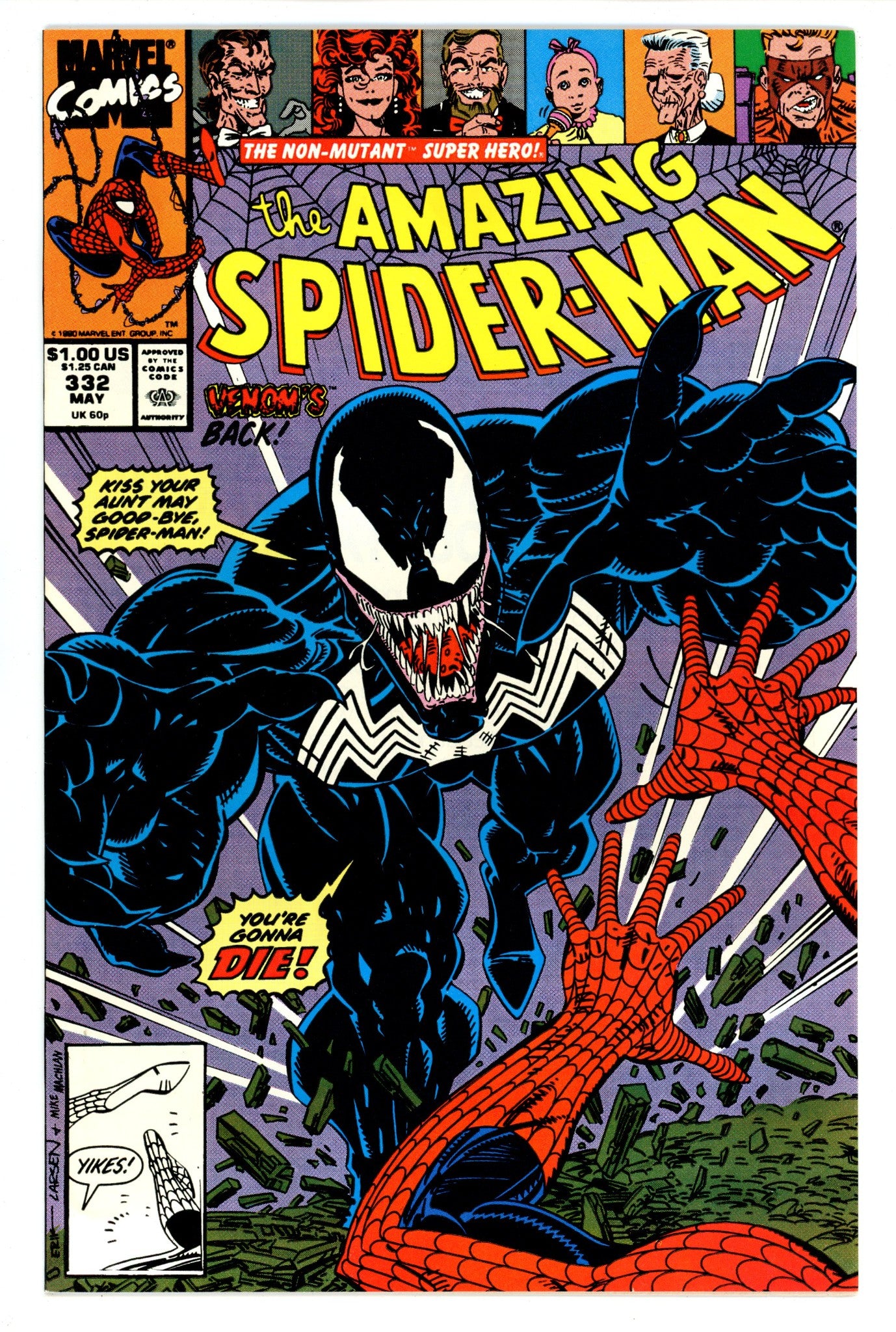 The Amazing Spider-Man Vol 1 332 VF+ (8.5) (1990) 