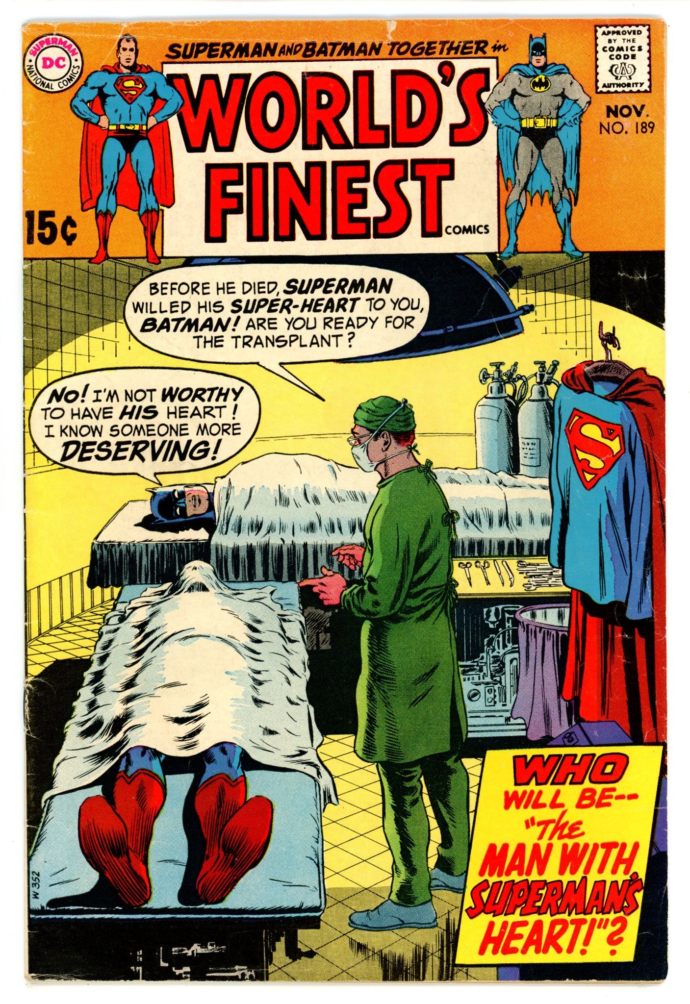 World's Finest 189 VG (4.0) (1969) 