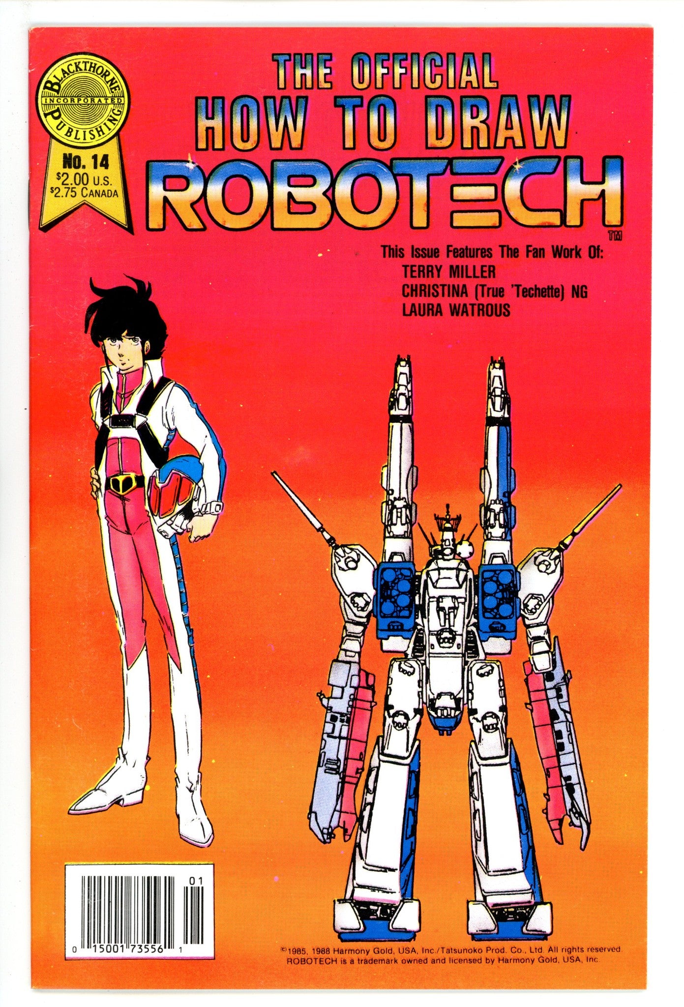 The Official How to Draw Robotech 14 VF (8.0) (1988) 
