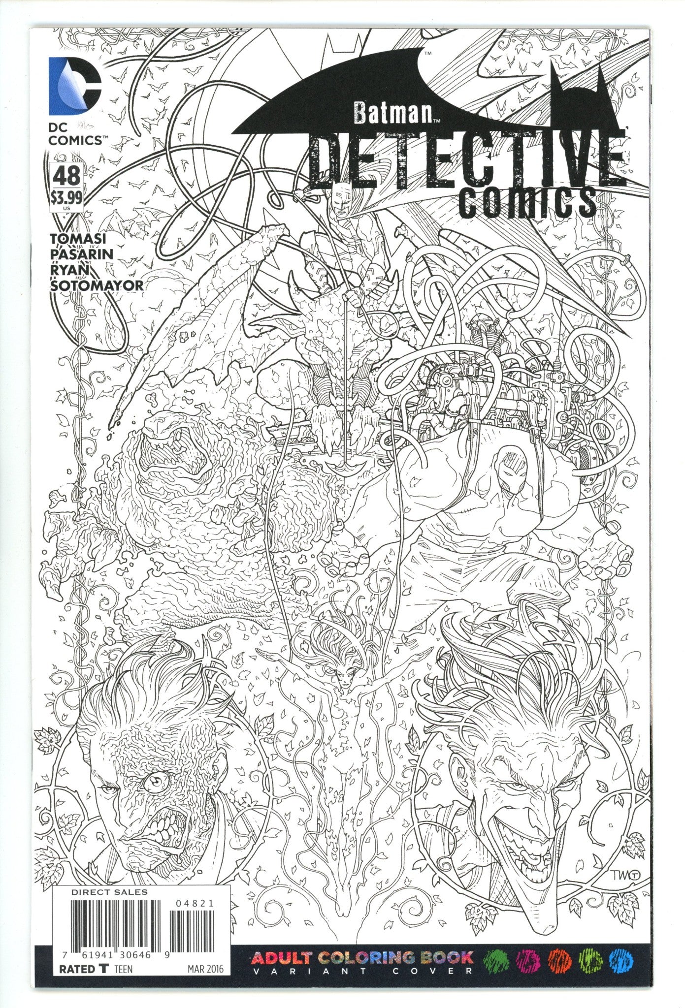 Detective Comics Vol 3 48 High Grade (2016) Colouring Book Variant 