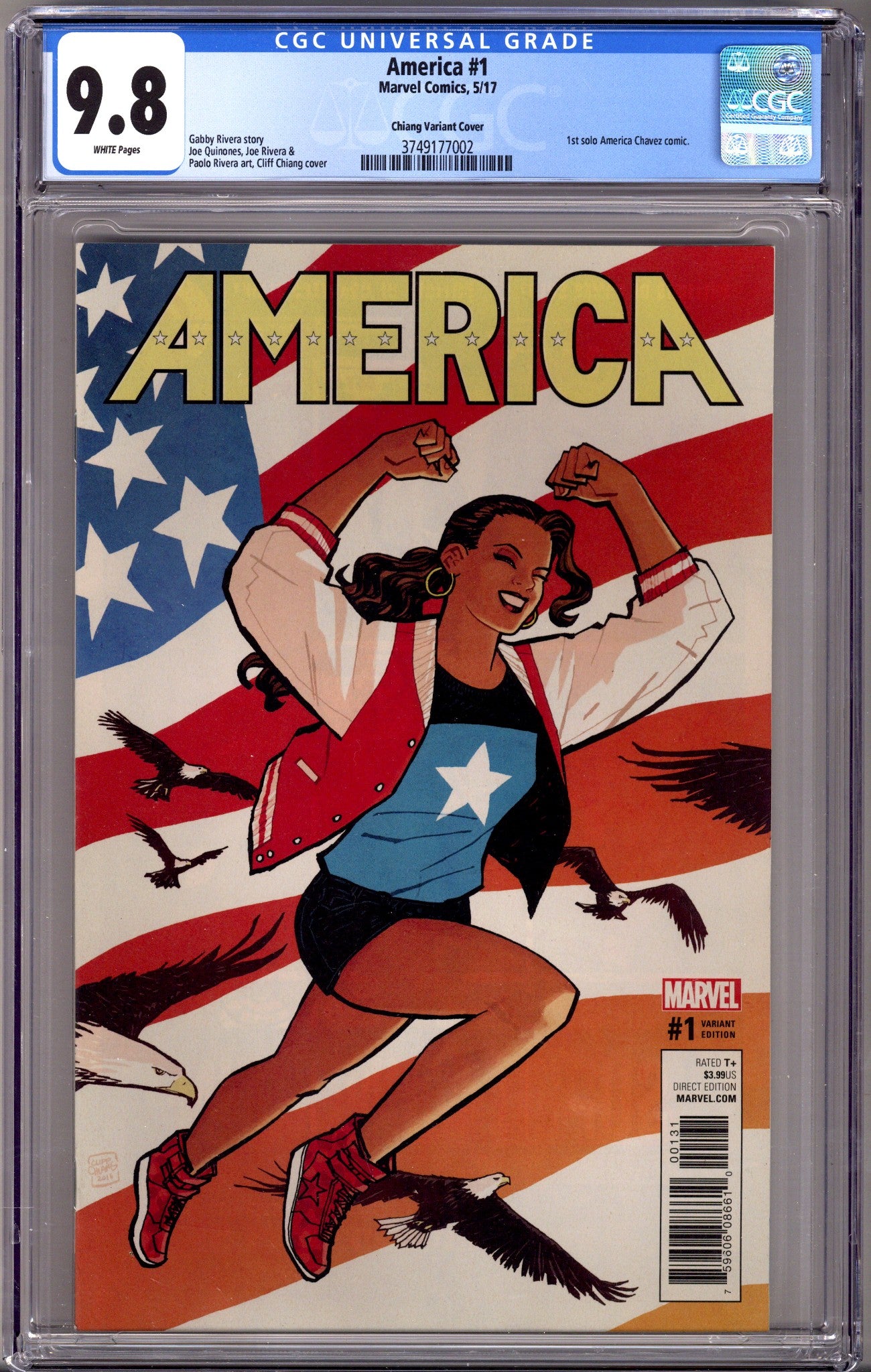 America 1 CGC 9.8 (NM/M) (2017) Chiang Incentive Variant 